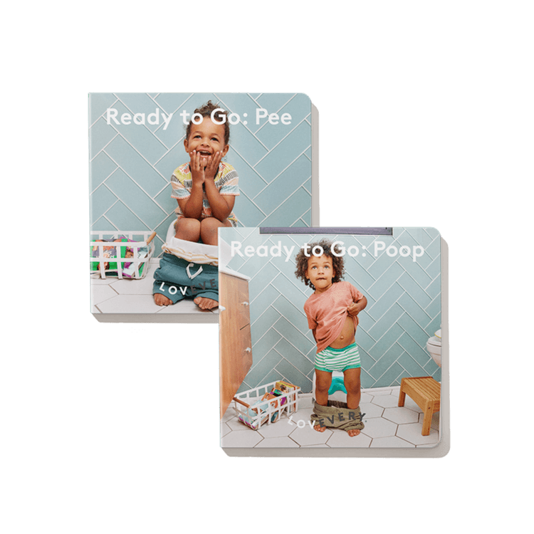 Ready to Go Pee and Ready to Go Poop books by Lovevery